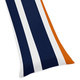 Sweet Jojo Designs Navy Blue and Orange Stripe Collection Body Pillow Case