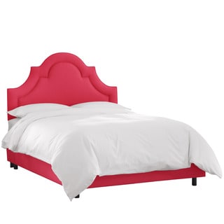 Skyline Furniture Linen Fuchsia Arched Border Bed