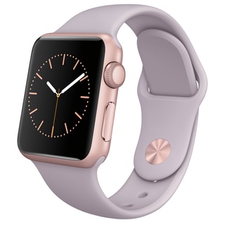 Apple Watch 38mm Rose Gold Aluminum Case with Lavender Sport Band (Certified Refurbished)