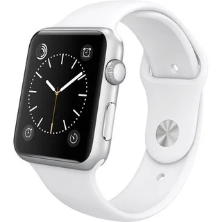 Apple Watch 42mm Silver Aluminum Case with White Sport Band (Certified Refurbished)