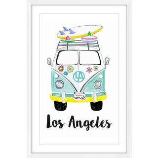 Marmont Hill - 'Surf Van' by Molly Rosner Framed Painting Print