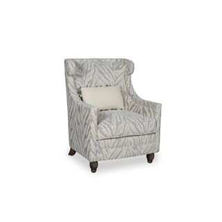 A.R.T. Furniture Amanda Ivory Wingback Accent Chair with Pillow