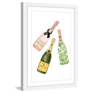Marmont Hill - 'Champagne Please' by Dena Cooper Framed Painting Print