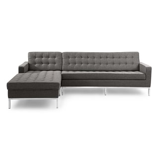 Kardiel Florence Knoll Style Left Sectional in Cashmere Wool