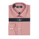 Steve Harvey Burgundy/Grey Cotton/Polyester Plaid Dress Shirt