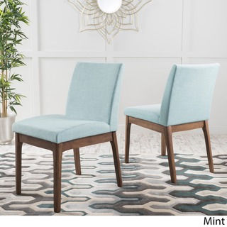 Kwame Mid-Century Fabric Dining Chair (Set of 2) by Christopher Knight Home