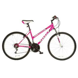 Titan Women's Pathfinder Hot Pink 18-speed Suspension Mountain Bike