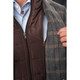 Men's Tan/Black Glen Plaid Wool-blend Blazer with Removable Bib