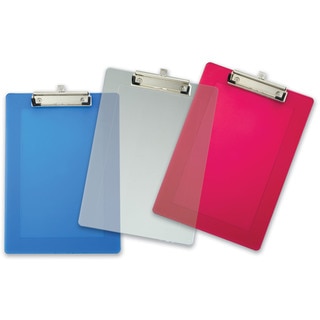 Officemate International 83007 9" X 12-1/2" Assorted Plastic Clipboard