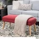 Desdemona Mid-Century Fabric Ottoman by Christopher Knight Home - Thumbnail 7