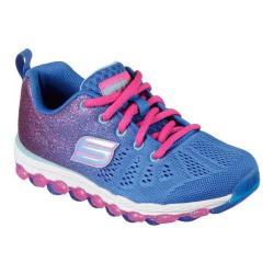 Girls' Skechers Skech-Air Ultra Glitterbeam Sneaker Blue/Neon Pink
