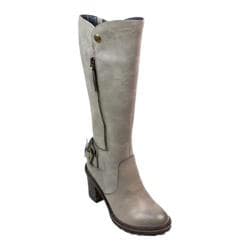 Women's White Mountain James Knee High Boot Charcoal Burnished Smooth