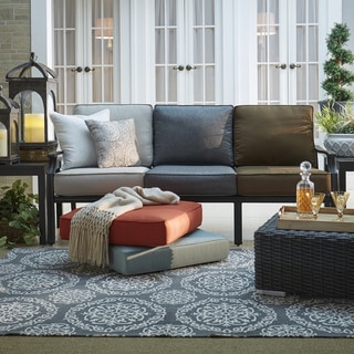Matira Metal Outdoor Modern Cushioned Sofa by NAPA LIVING