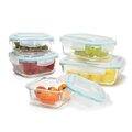 Clear Glass Food Storage Container Set (10 Pieces)