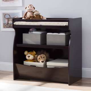 Delta Children Brown MDF 2-in-1 Changing Table and Storage Unit
