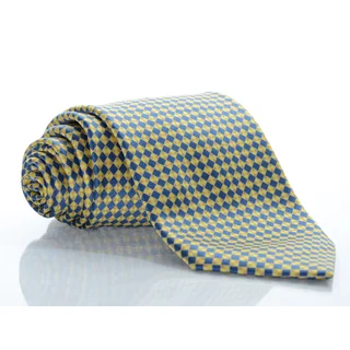 Brioni Silk Checkerboard Tie