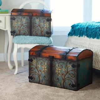 Household Essentials Vintage-style Small Domed Storage Chest