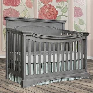 Evolur Catalina Flat Top Collection Life-style Grey Wood Crib