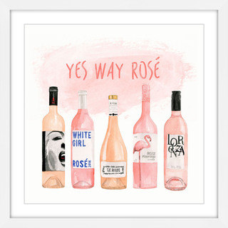 Marmont Hill - 'Yes Way Rose' by Dena Cooper Framed Painting Print