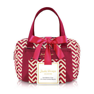 Jacki Design Contour Polyester Travel Cosmetic Bag (3-piece Set)