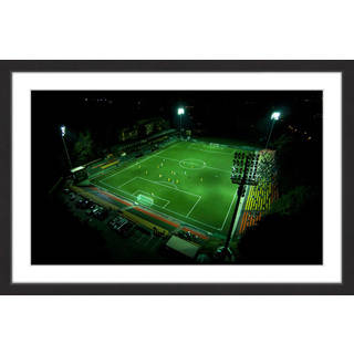Marmont Hill - 'Soccer Field' by Karolis Janulis Framed Painting Print