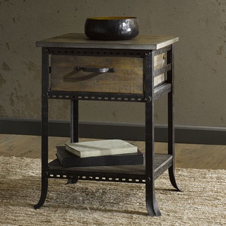 Madison Park Ryder Grey End Table with Drawer
