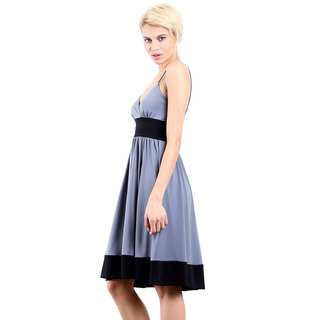 Evanese Women's Jersey Fashion Color-blocking Casual Cocktail Party Dress
