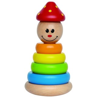 Hape 'Early Explorer' Clown Stacker Wooden Ring Toy