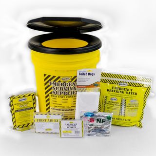 Honey Bucket 1-person Emergency Earthquake Survival Preparedness Kit