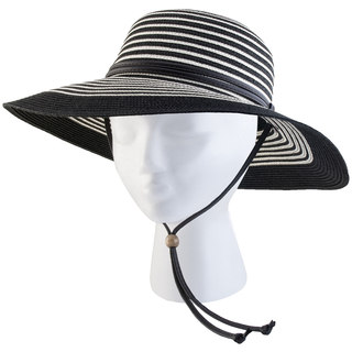 Sloggers 422BW Medium Women's Black & White Wide Brim Hat