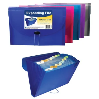 C Line Products Inc 58310 11" L X 8-1/2" W 13 Pocket Expanding File Assorted