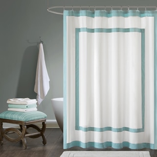 Madison Park Reed Cotton Duck Shower Curtain 2-Color Option
