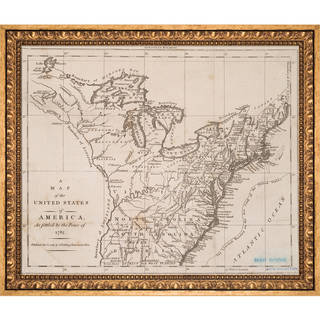 Vintage Collection 'Early United States, 1783' Framed High Quality Print on Canvas