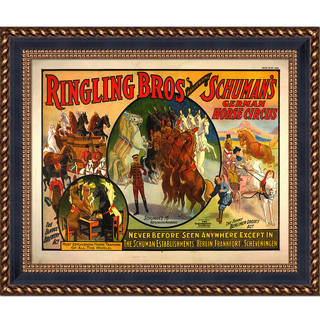 Vintage Collection 'Ringling Brothers' Framed High Quality Print on Canvas
