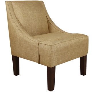 Skyline Furniture Glitz Filbert Gold/Espresso Polyester/Pine Arm Chair