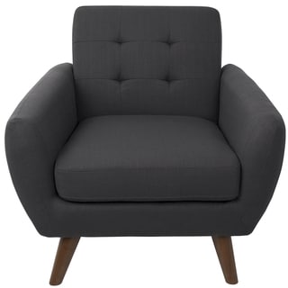 LumiSource Hemingway Fabric Mid-century Modern Accent Chair