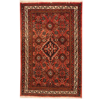 Herat Oriental Persian Hand-knotted Hamadan Wool Rug (2'6 x 3'9)