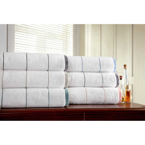 Somette White Collection Ultra Soft 6 piece Turkish Towel Set