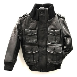 Tanners Avenue Taylor Kid's Black Leather Jacket