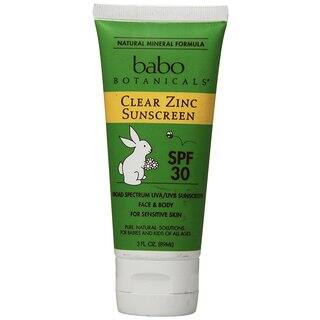 Babo Botanicals 3-ounce Clear Zinc Lotion SPF 30