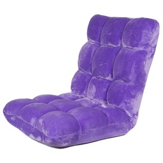 BirdRock Home Purple Plush Memory Foam Floor Chair and Gaming Chair