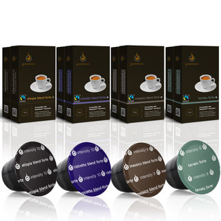 Gourmesso Mini Forte Bundle (Pack of 80 Nespresso compatible coffee capsules)
