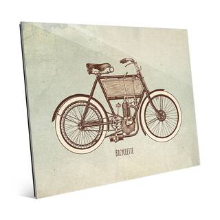 'Bicyclette' Glass Wall Art
