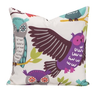 Crayola Owl Always Love You Multicolor Polyester Decorative Throw Pillow
