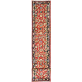 eCarpetGallery Serapi Heritage Brown Wool Hand-knotted Rug (2'7 x 15'5)