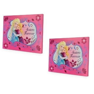 Disney Frozen Sisters Forever Two LED Canvas Wall Hanging (Set of 2)