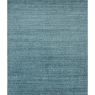 Pacific Rugs Blue Wool/Viscose Hand-loomed Urban Area Rug (5' x 8')
