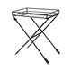 Kate and Laurel Madeira Arrow Metal Accent Table with Mirrored Tray Top