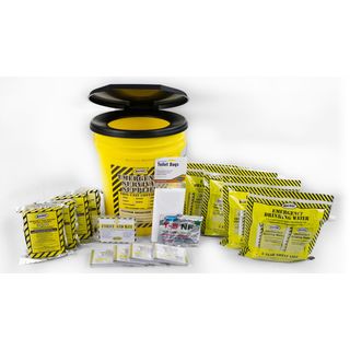 Emergency Earthquake Survival Preparedness 4-Person Honey Bucket Kit