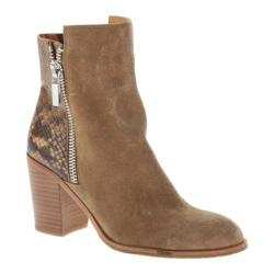 Women's Kenneth Cole New York Ingrid Ankle Boot Natural Suede/Multi Embossed Leather